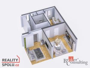 Prodej bytu 2+1, Odolena Voda, Husova, 58 m2