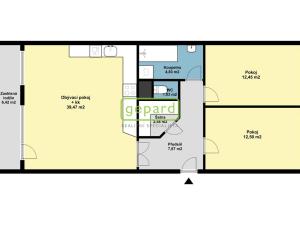 Pronájem bytu 3+kk, Praha - Černý Most, Generála Janouška, 80 m2
