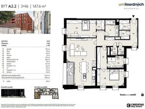 Pronájem bytu 3+kk, Praha - Staré Město, U milosrdných, 148 m2