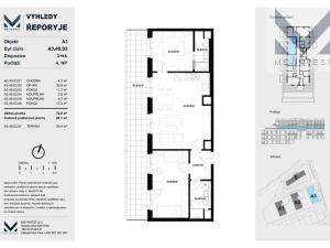 Prodej bytu 3+kk, Praha - Řeporyje, Jáchymovská, 80 m2