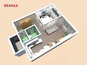 Pronájem bytu 2+kk, Beroun, 42 m2