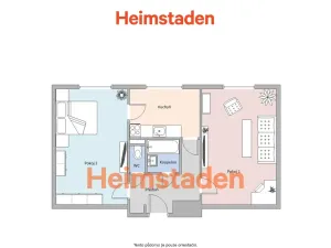Pronájem bytu 2+1, Havířov - Město, Žákovská, 49 m2