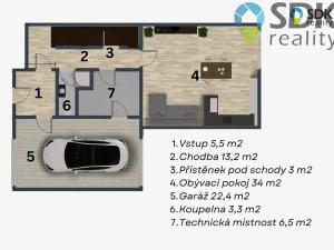 Prodej rodinného domu, Křenovice, Široká, 172 m2