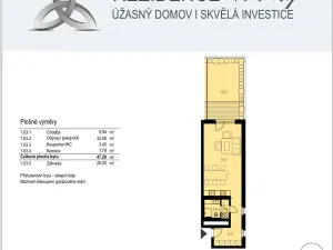 Pronájem bytu 1+kk, Praha - Karlín, U Mlýnského kanálu, 47 m2