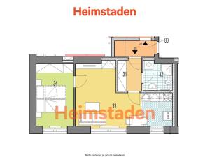 Pronájem bytu 2+kk, Havířov - Šumbark, Klimšova, 37 m2