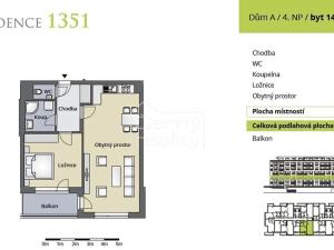 Pronájem bytu 2+kk, Pardubice, Na Spravedlnosti, 69 m2