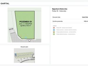 Prodej pozemku pro bydlení, Praha - Kolovraty, Měsíčková, 412 m2