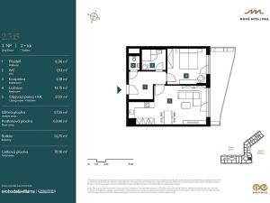 Prodej bytu 2+kk, Brno, Nad Pisárkami, 63 m2