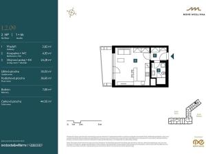 Prodej bytu 1+kk, Brno, Nad Pisárkami, 37 m2