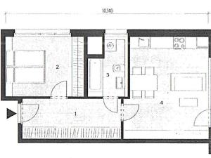 Pronájem bytu 2+kk, Praha - Vysočany, Smržových, 53 m2