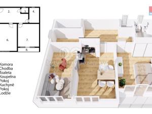 Prodej bytu 3+kk, Praha - Holešovice, Osadní, 74 m2