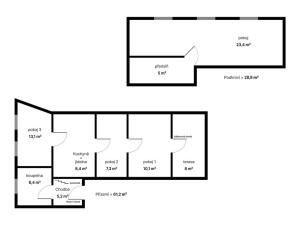 Prodej rodinného domu, Velká Bystřice, Vyšehradská, 125 m2