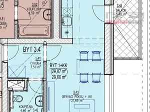 Prodej bytu 1+kk, Brno, Křepelčí, 33 m2