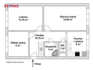 Prodej bytu 3+1, Ústí nad Labem, Střekovské nábřeží, 62 m2