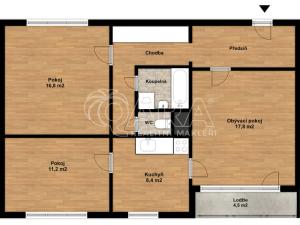 Pronájem bytu 3+1, Olomouc - Nové Sady, Fischerova, 70 m2