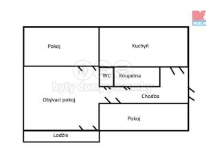 Prodej bytu 3+1, Stráž pod Ralskem, Mimoňská, 70 m2
