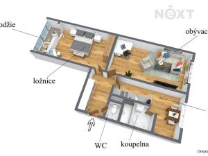 Prodej bytu 2+1, Louny, Slovenského národního povstání, 70 m2