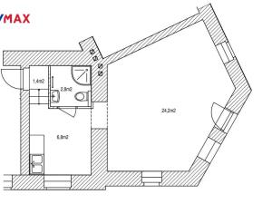 Pronájem bytu 1+1, Brno - Stránice, Jiříkovského, 35 m2