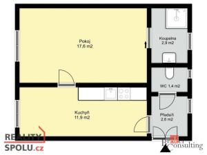 Prodej bytu 1+1, Plzeň - Východní Předměstí, Koterovská, 37 m2