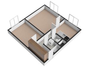 Pronájem bytu 2+1, Praha - Hlubočepy, Borského, 45 m2