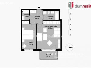 Pronájem bytu 2+kk, Praha - Kbely, Sedlářova, 56 m2