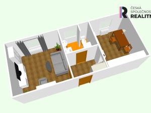 Pronájem bytu 1+1, Podbořany, Velká osada, 34 m2