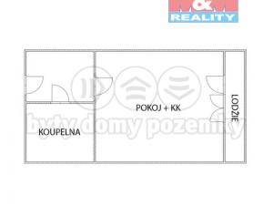 Pronájem bytu 1+kk, Most, M. G. Dobnera, 22 m2