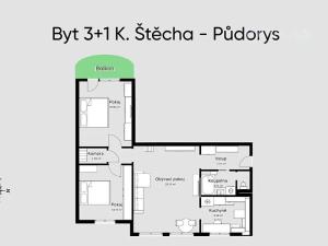 Prodej bytu 3+1, České Budějovice, K. Štěcha, 84 m2