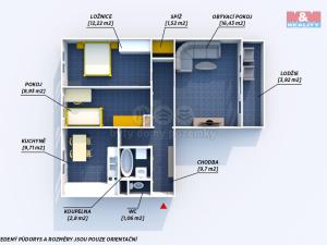 Prodej bytu 3+1, Rokycany - Plzeňské Předměstí, Polní, 62 m2