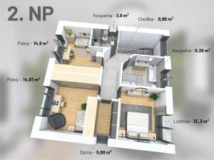 Prodej rodinného domu, Libušín, Zdeňka Hermana, 151 m2