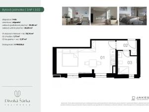 Prodej bytu 1+kk, Praha - Liboc, Jenečská, 30 m2