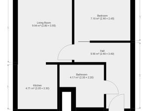 Pronájem bytu 2+kk, Praha - Řepy, Laudova, 33 m2
