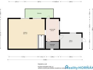 Prodej chaty, Týn nad Vltavou - Hněvkovice na levém břehu Vltavy, 86 m2