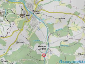 Prodej chaty, Týn nad Vltavou - Hněvkovice na levém břehu Vltavy, 86 m2