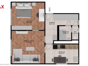 Prodej bytu 2+1, Praha - Veleslavín, José Martího, 53 m2