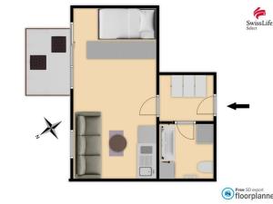 Pronájem bytu 1+kk, Praha - Nusle, Lumírova, 32 m2