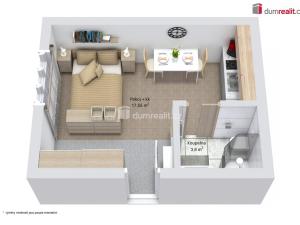 Pronájem bytu 1+kk, Ústí nad Labem - Ústí nad Labem-centrum, Emy Destinové, 21 m2