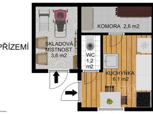 Prodej chaty, Písek, 44 m2