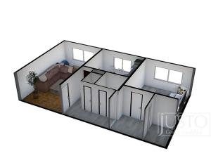 Pronájem bytu 2+1, Kestřany, 60 m2