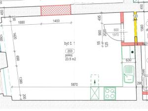 Pronájem bytu 1+kk, Hradec Králové, Velké náměstí, 29 m2