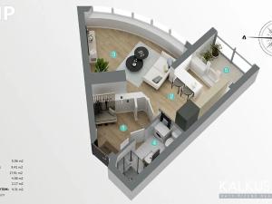 Prodej bytu 1+kk, Hradec Králové, Palachova, 41 m2