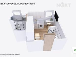 Pronájem bytu 1+kk, Šumperk, Dobrovského, 16 m2