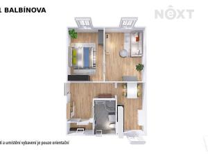 Prodej bytu 2+1, Šumperk, Balbínova, 54 m2