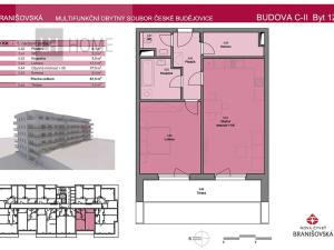 Prodej bytu 2+kk, České Budějovice, Branišovská, 67 m2