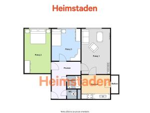 Pronájem bytu 3+1, Frýdek-Místek - Místek, Zahradní, 63 m2