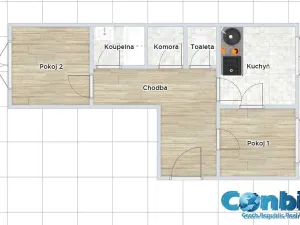 Pronájem bytu 2+1, Praha - Holešovice, Bubenské nábřeží, 69 m2