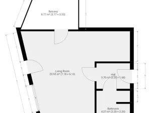 Pronájem bytu 1+kk, Praha - Žižkov, Basilejské náměstí, 42 m2