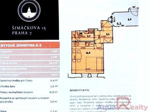 Prodej bytu 1+kk, Praha - Holešovice, Šimáčkova, 27 m2