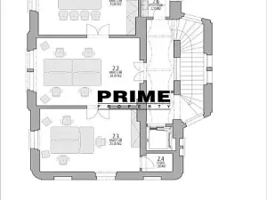 Pronájem kanceláře, Praha - Vinohrady, Fričova, 74 m2