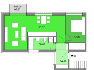 Pronájem bytu 2+kk, Mladá Boleslav - Čejetice, Nad Červenkou, 60 m2